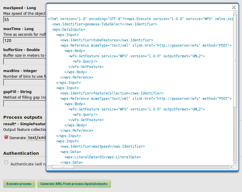 "Generating XML from inputs"